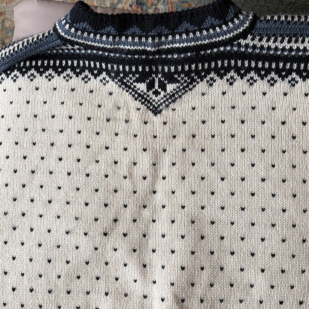Dale of Norway Black and White Zip Up Sweater - Picture 10 of 10